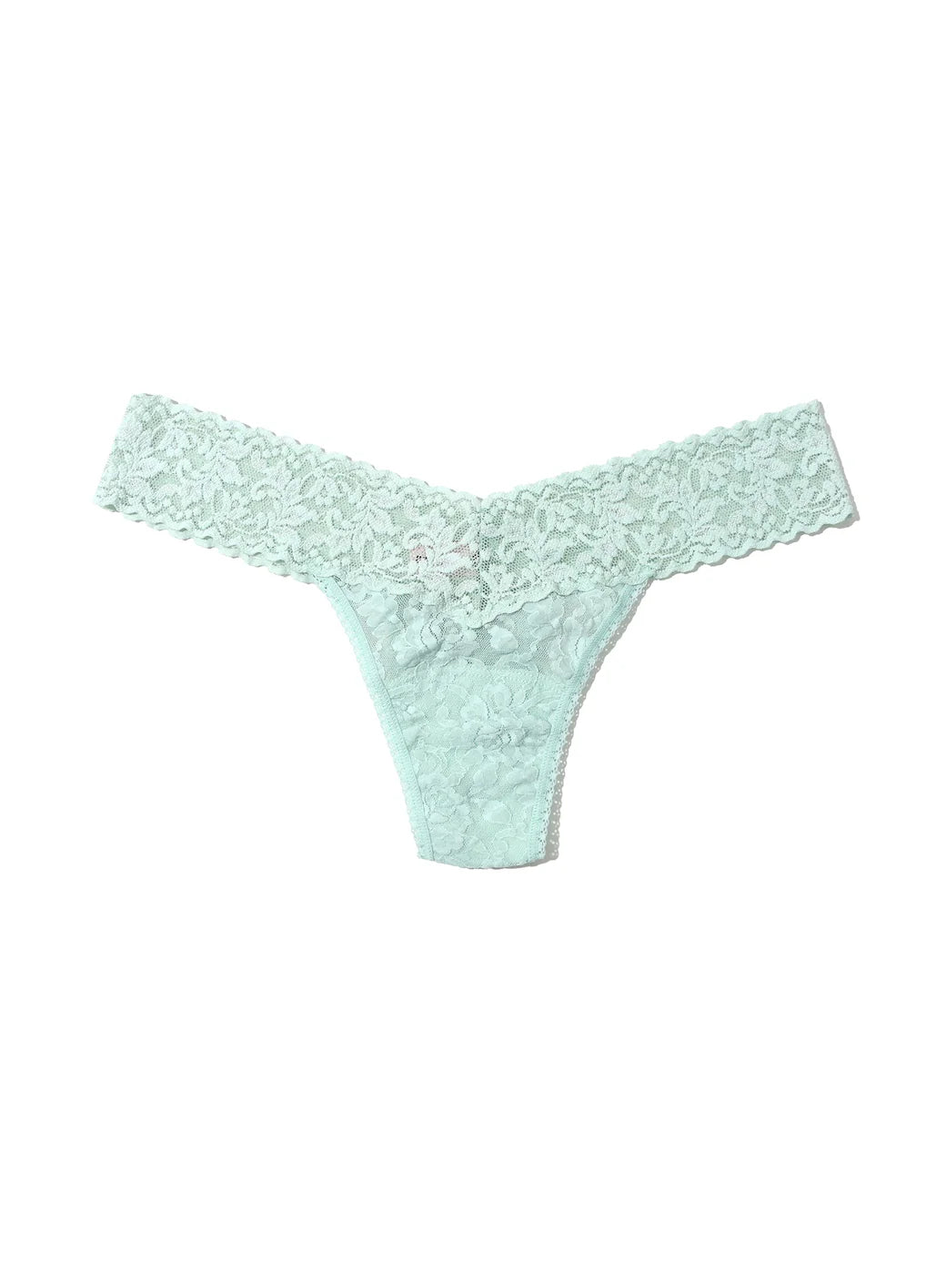 Low Rise Signature Lace Thong In Low Tide - Hanky Panky - BraTopia