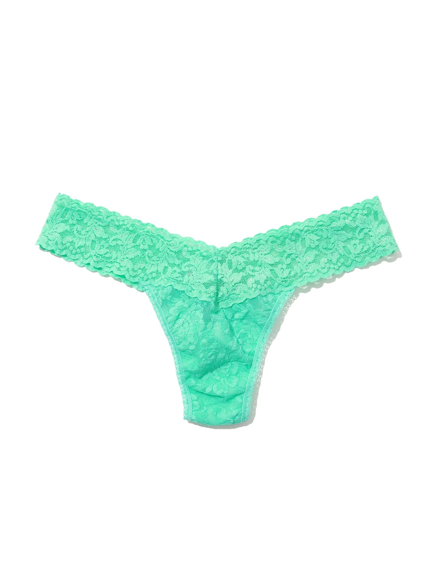 Low Rise Signature Lace Thong In Tulum - Hanky Panky - BraTopia