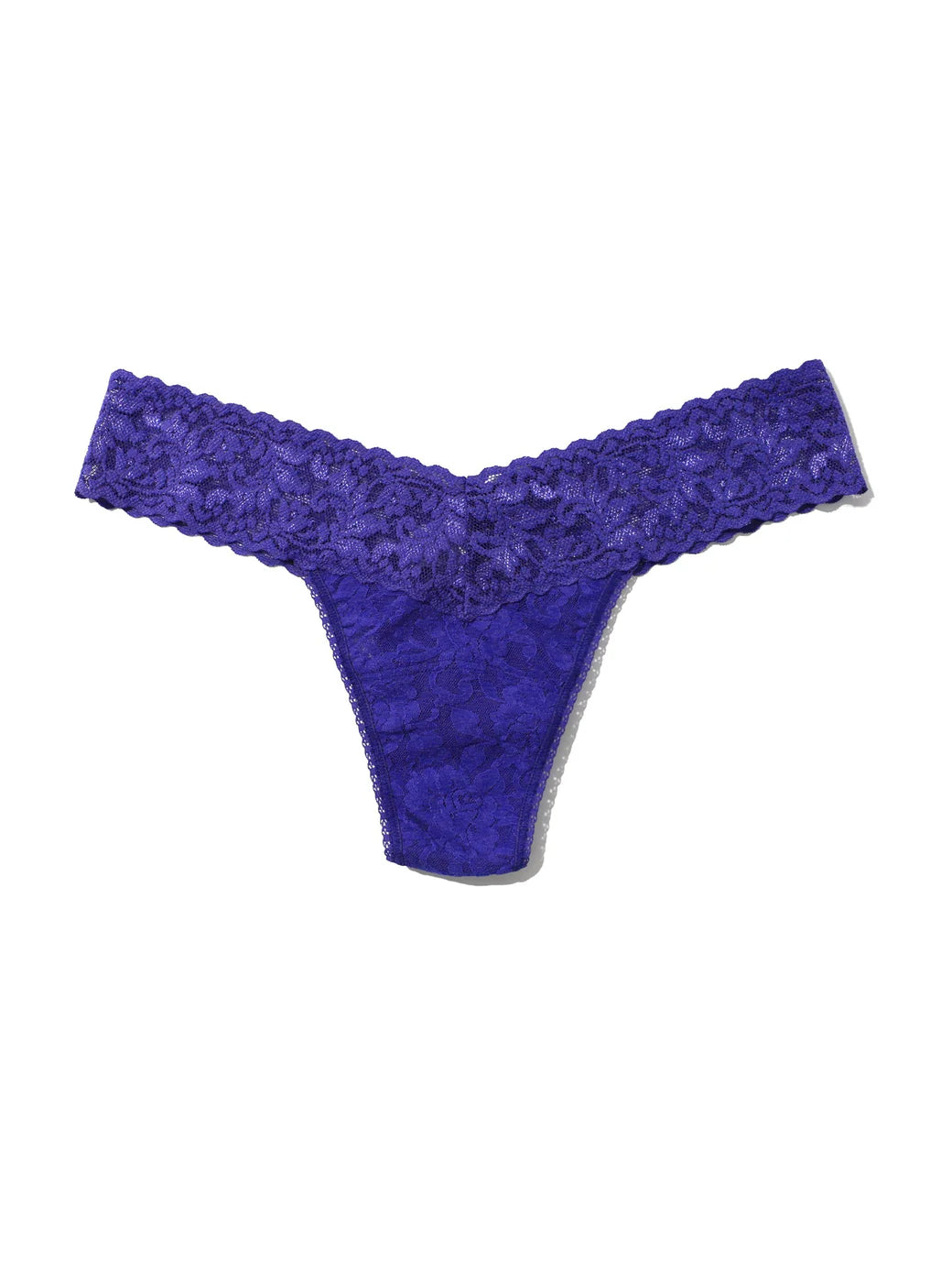 Low Rise Signature Lace Thong In Violets Are Blue - Hanky Panky - BraTopia