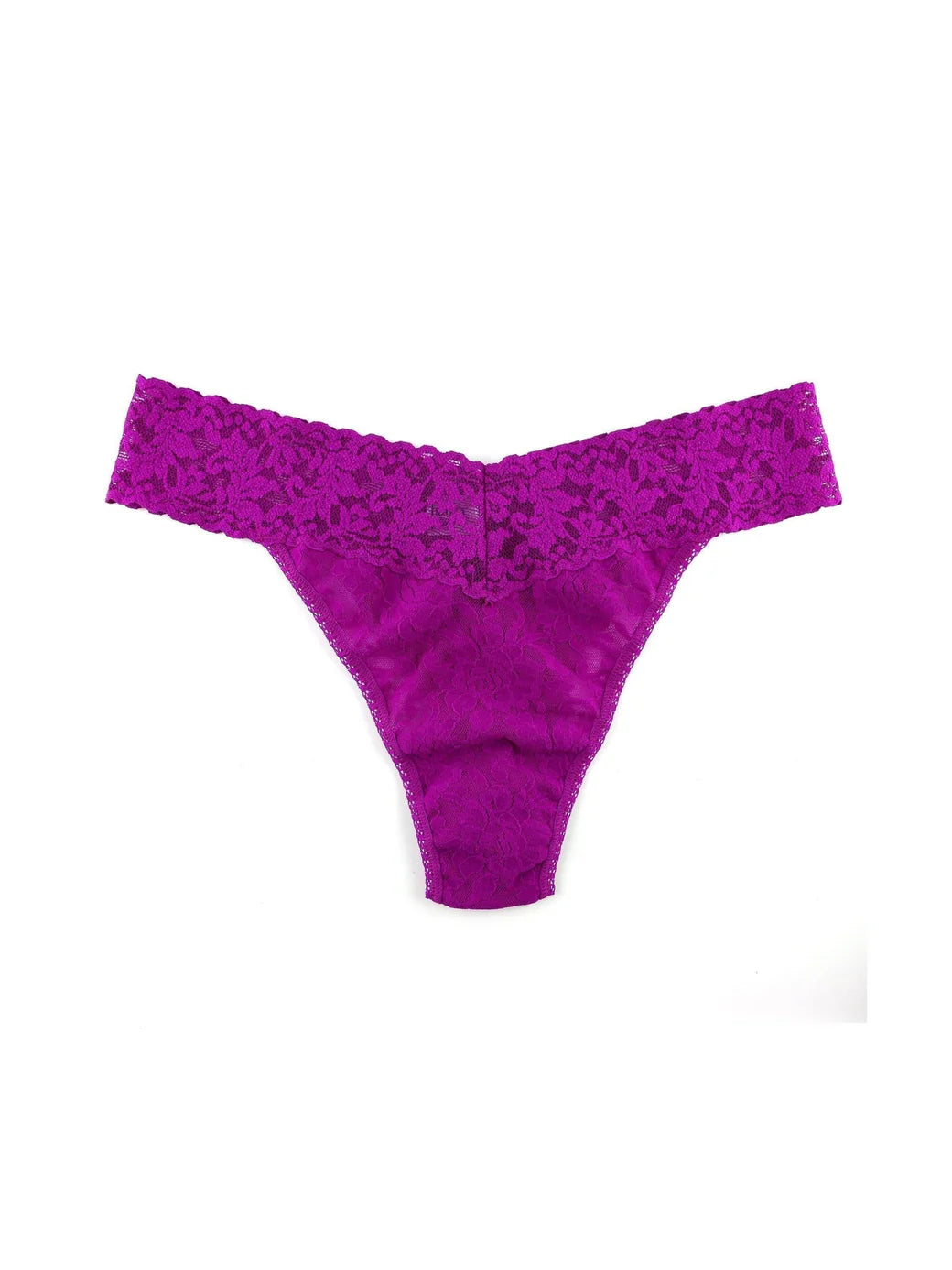 Original Rise Signature Lace Thong In Countess Pink - Hanky Panky - BraTopia