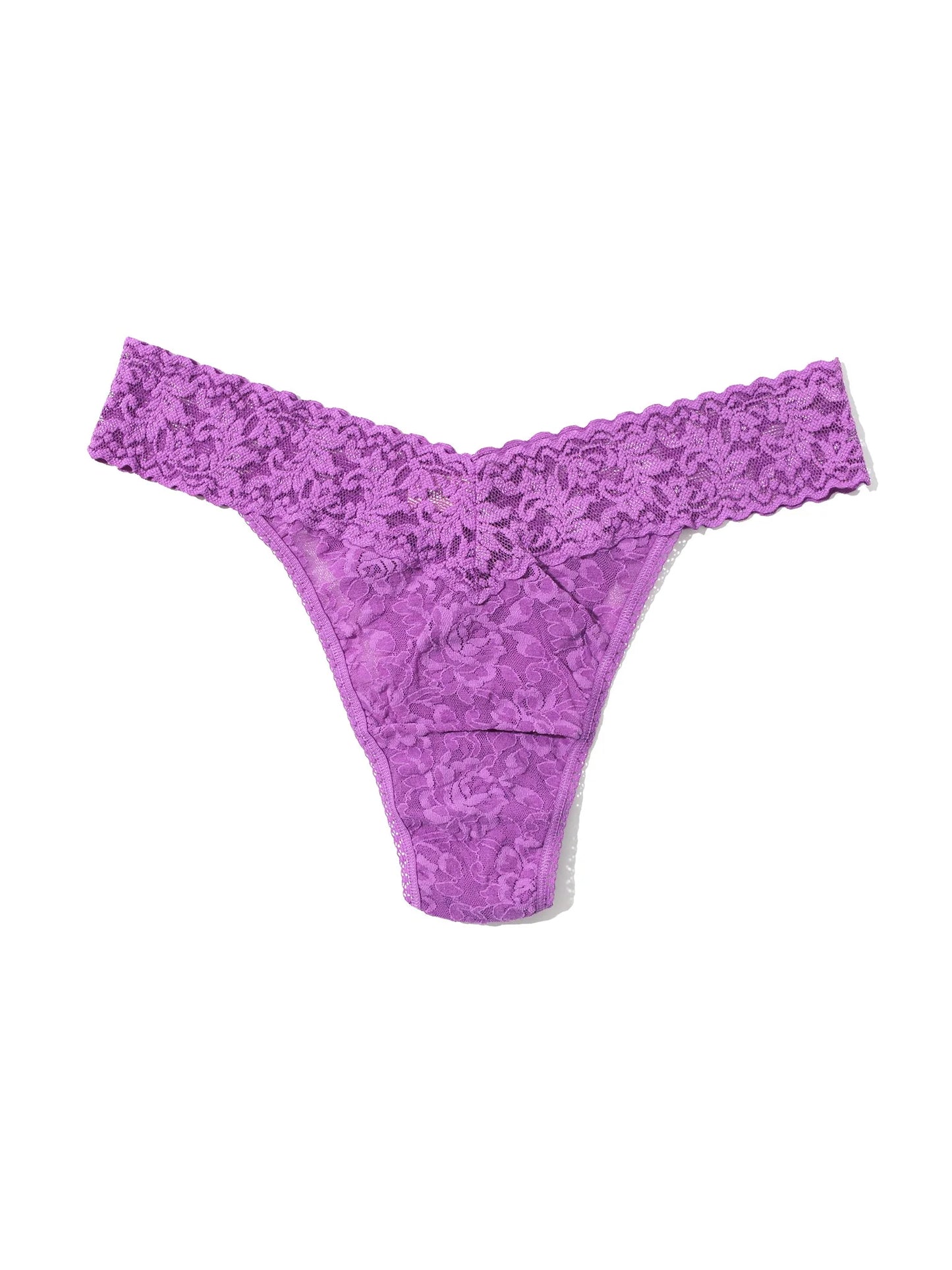 Original Rise Signature Lace Thong In Violet Haze - Hanky Panky - BraTopia