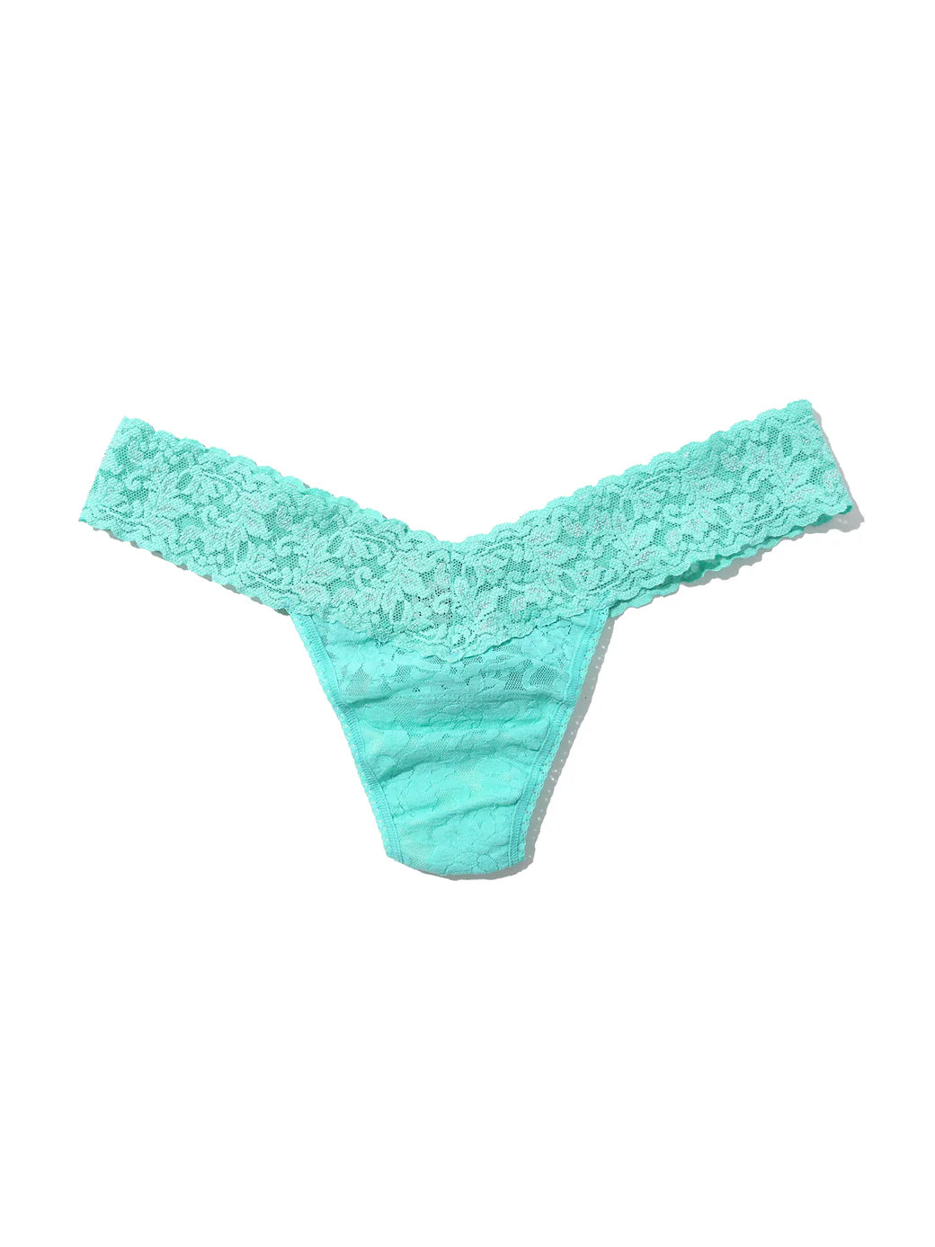 Low Rise Signature Lace Thong in Sea you Later - Hanky Panky