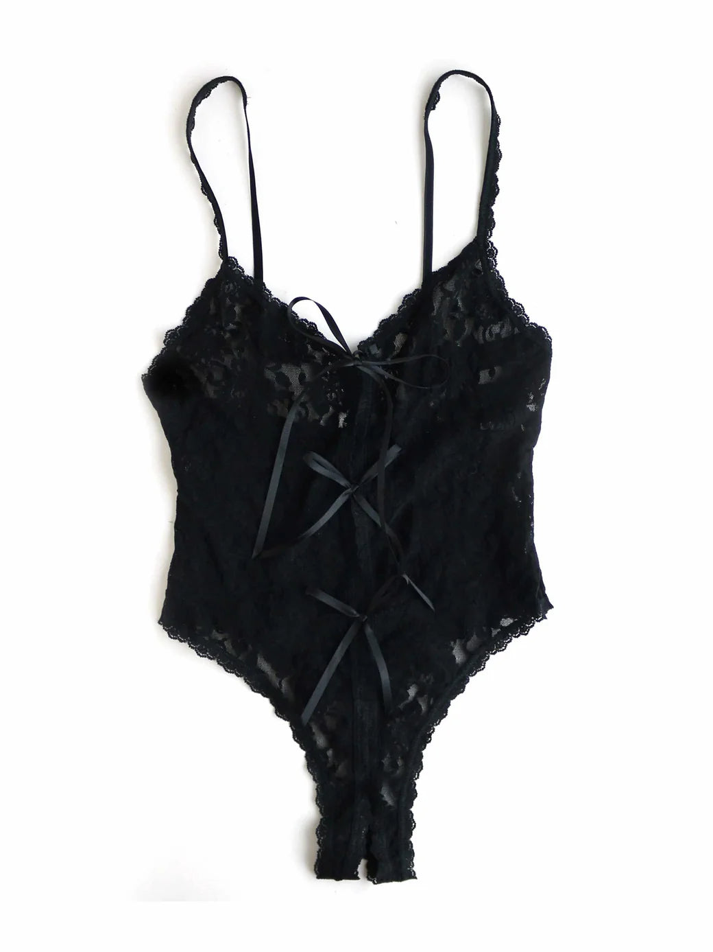 Signature Lace Crotchless Teddy - Hanky Panky