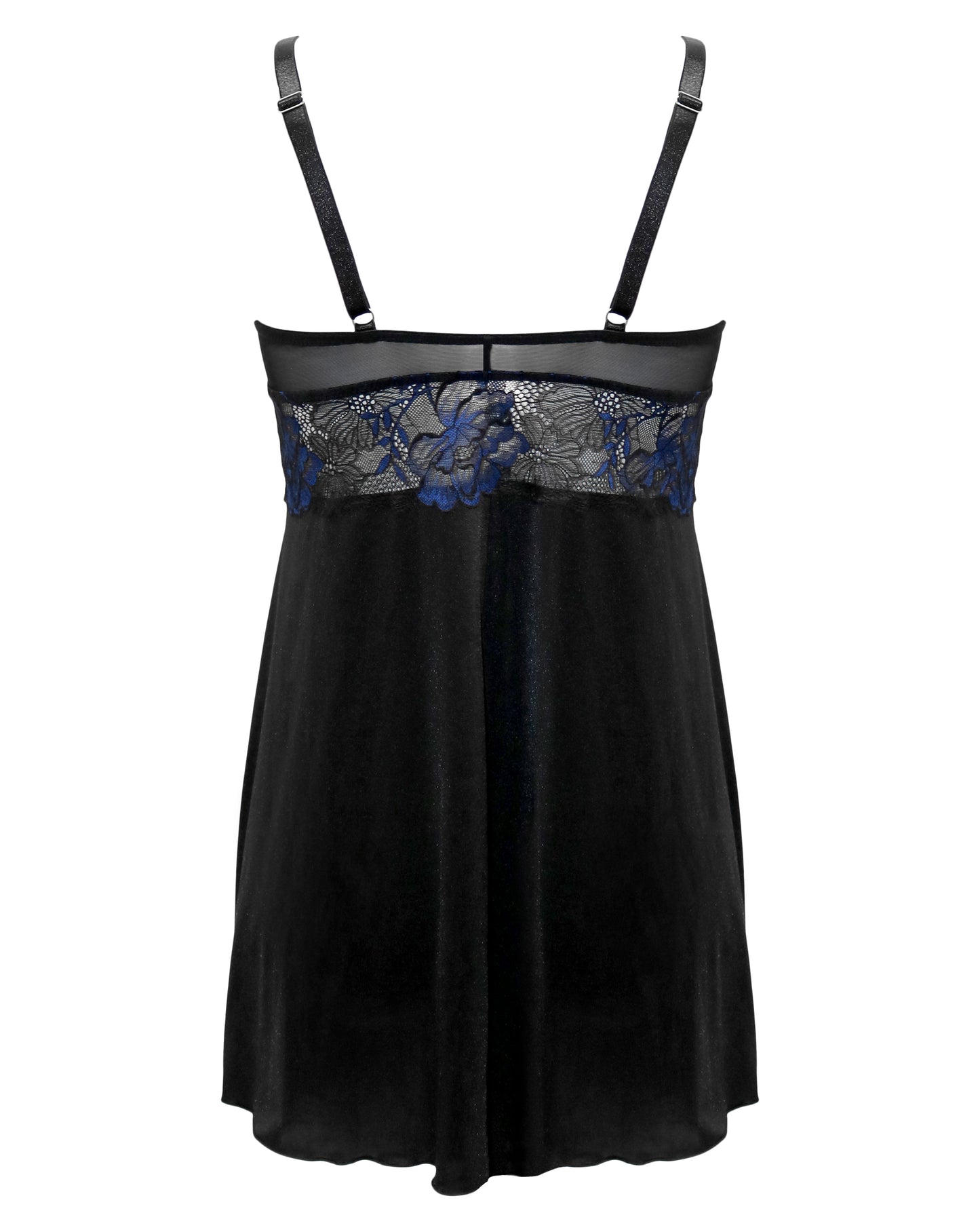 After Hours Chemise In Black & Blue- Pour Moi - BraTopia