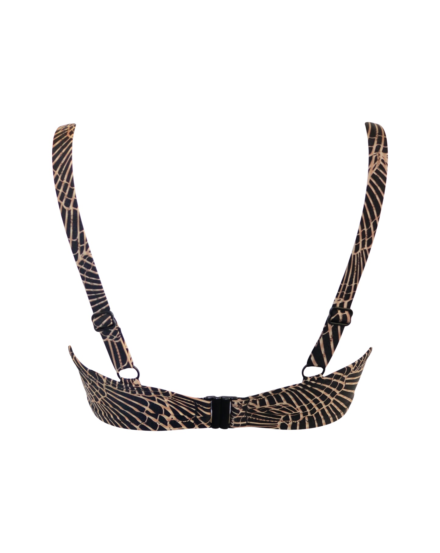 Samoa Non Padded Underwired Top In Black & Gold - Pour Moi