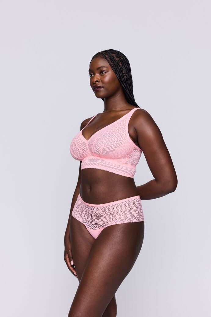 Montara Luxury Thong In Pink Parfait - Prima Donna - BraTopia