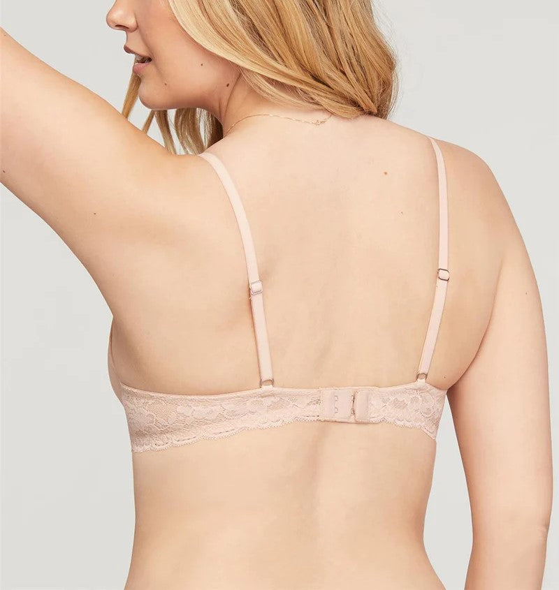 Mystique Plunge Bra In Champagne - Montelle - BraTopia