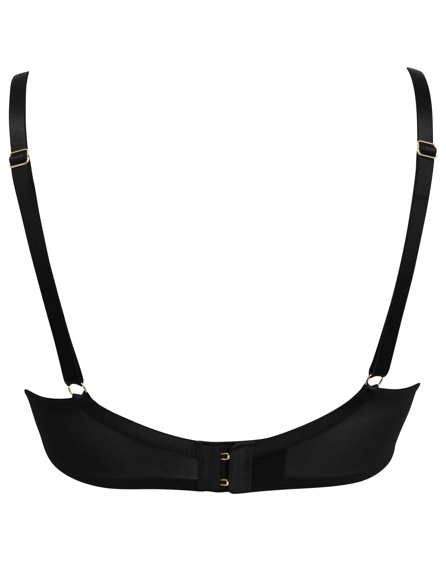 For Your Eyes Only Underwired Quarter Cup Bra In Black - Pour Moi - BraTopia