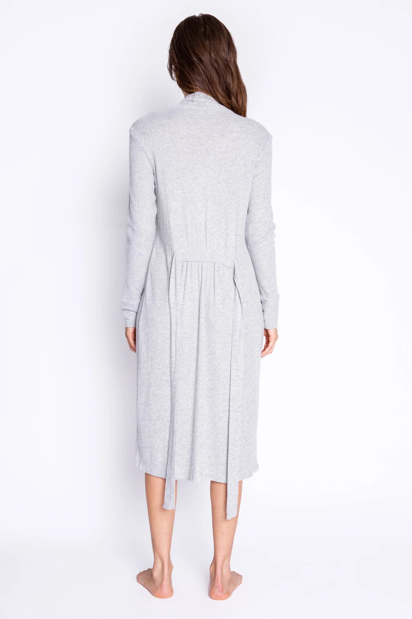 Textured Essential Robe In Heather Grey - P.J. Salvage - BraTopia