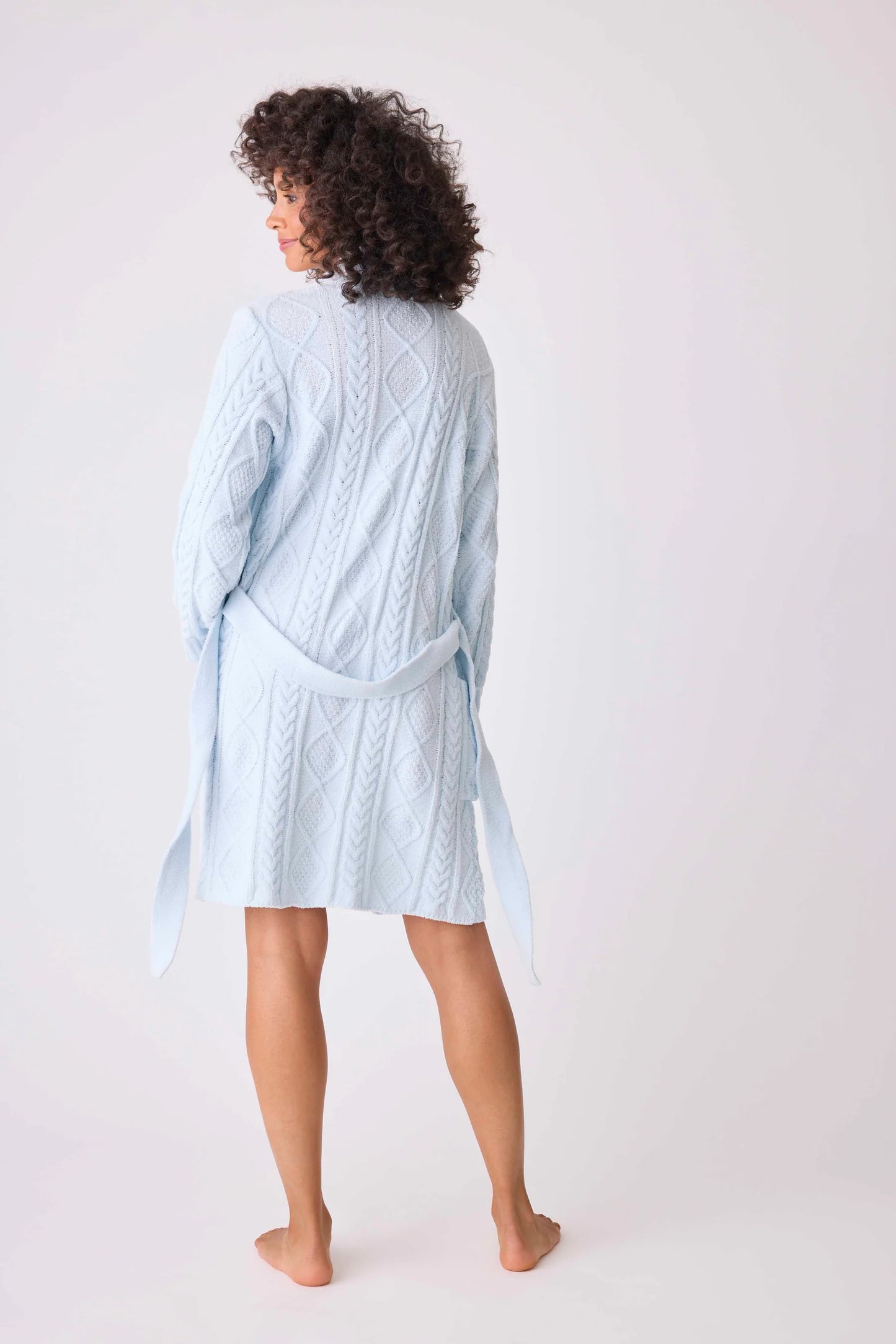 Cable Crew Lounge Robe In Blue Air - P.J. Salvage - BraTopia