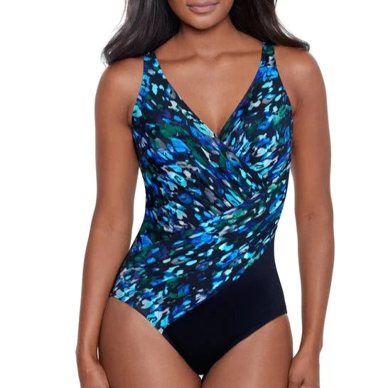 Sophisticat Oceanus Swimsuit In Black/Blue - Miracle Suit – BraTopia