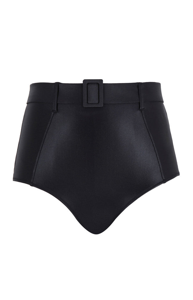 Obsidian High Waist Belted Brief In Black - Panache - BraTopia