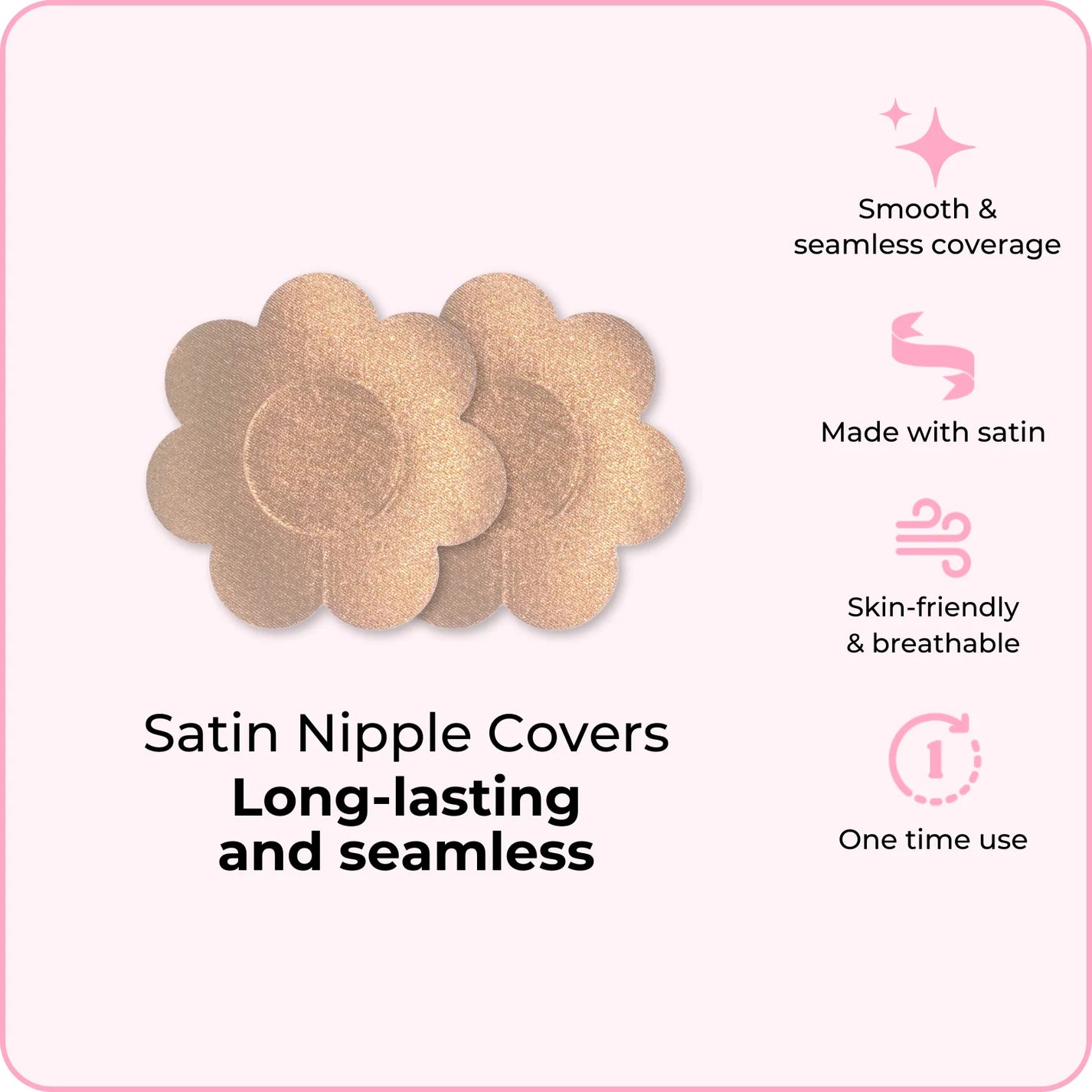 Satin Nipple Covers - Boomba