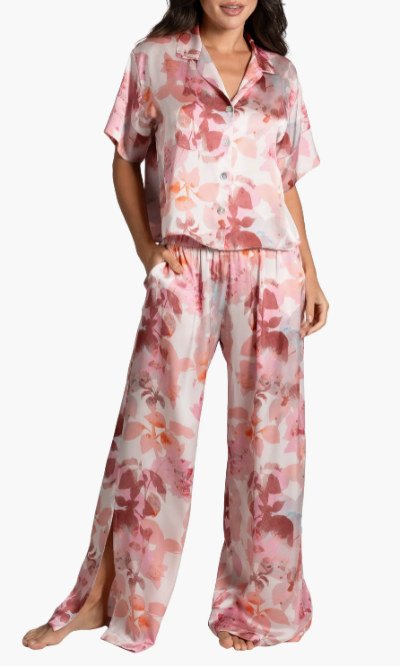 Joplin PJ Pant Set In Shadow Leaf & Mauve - Midnight Bakery - BraTopia