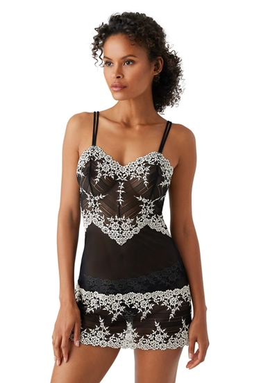 Embrace Lace Chemise In Black - Wacoal - BraTopia