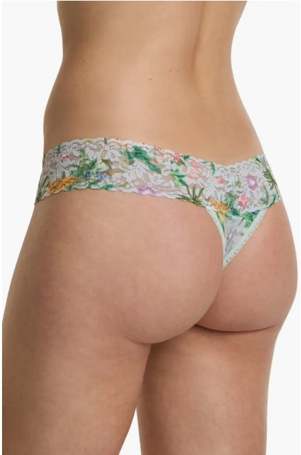 Low Rise Signature Lace Thong In Floriculture - Hanky Panky