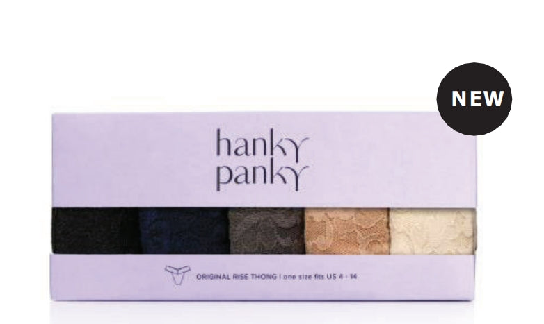 5 Original Rise Thongs In Basic Colors - Hanky Panky