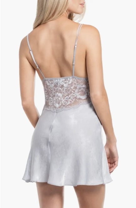 Silver Chemise In Silver - In Bloom