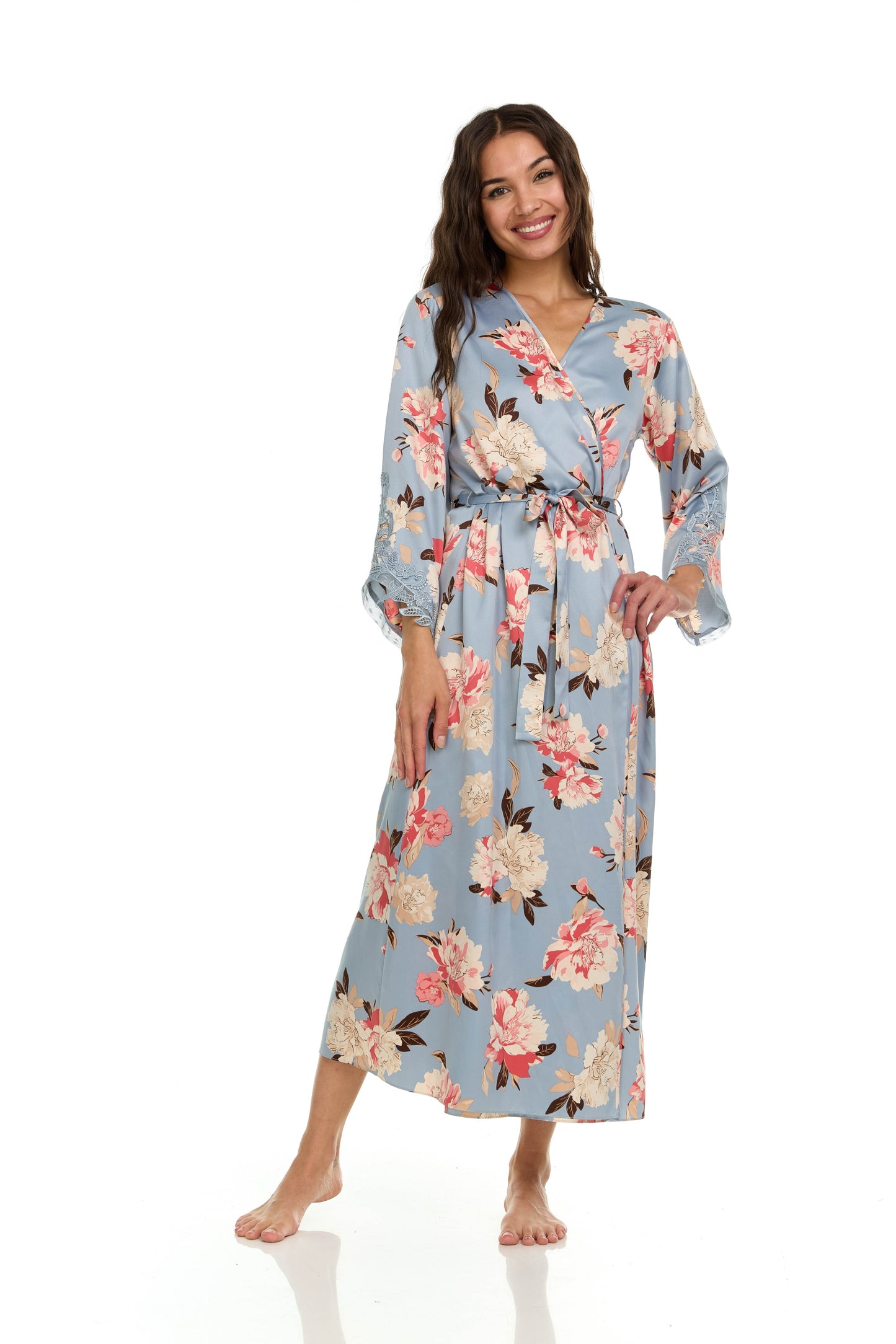 Stella Printed Wrap In Grey - Flora Nikrooz - BraTopia