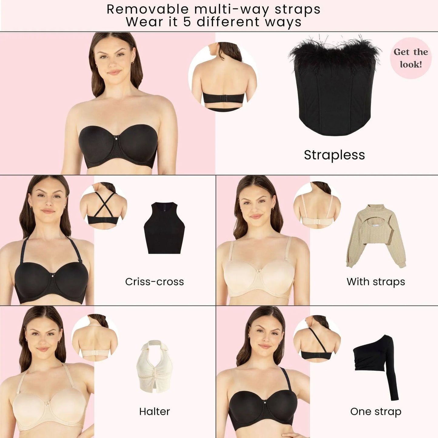 Elise Strapless Bra - Parfait