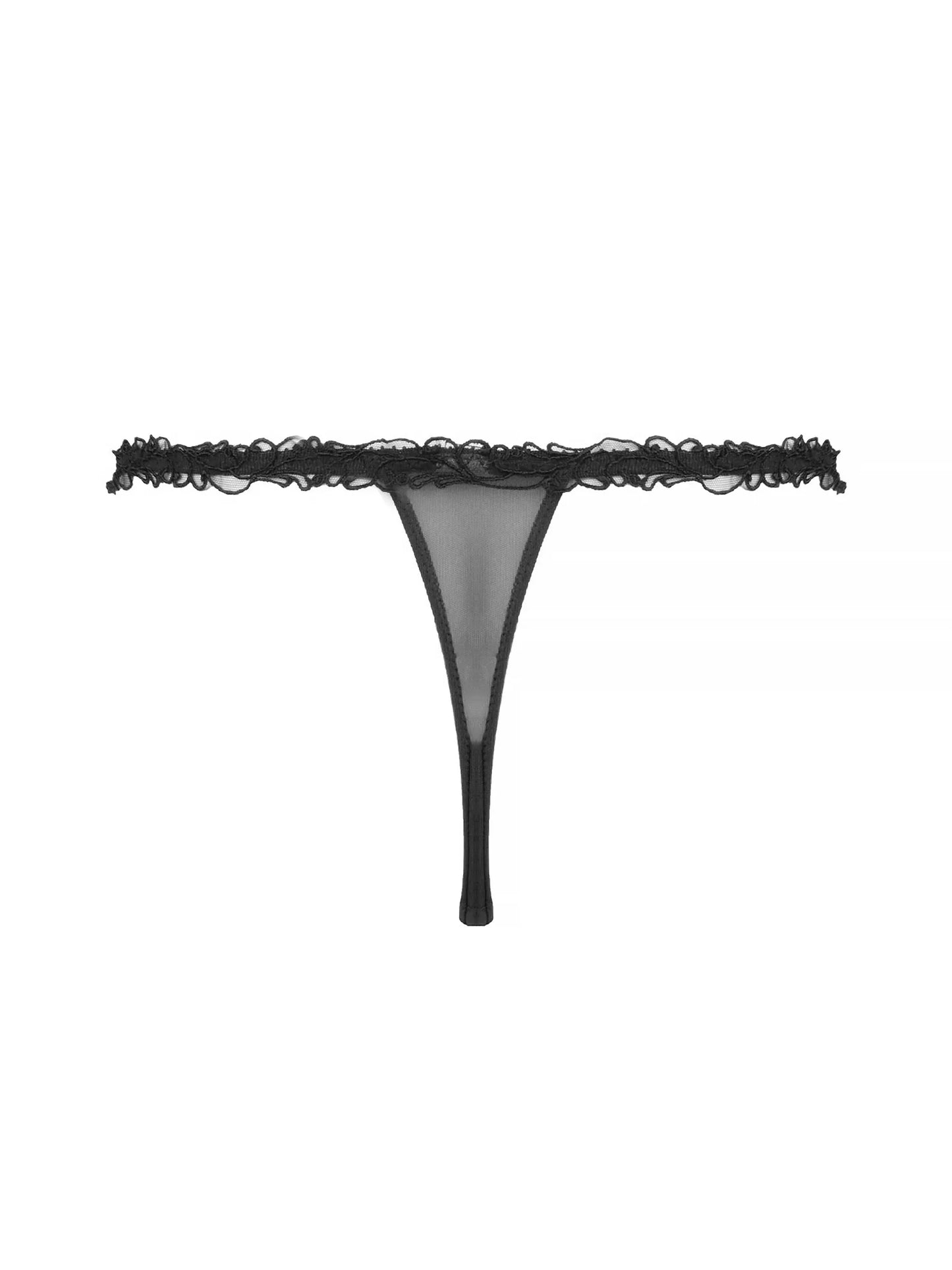 Soir De Venise Sexy Thong In Black - Lise Charmel - BraTopia