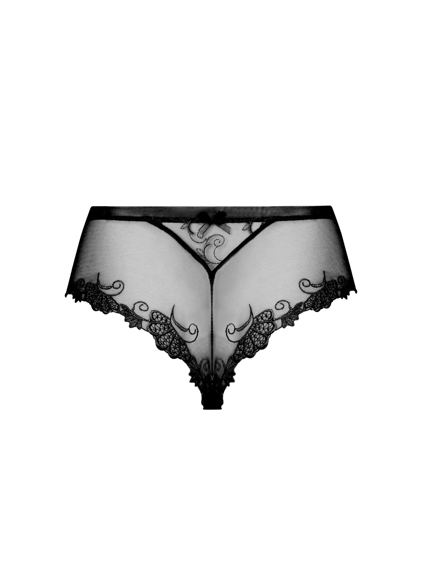 Dressing Floral Boyshort In Black - Lise Charmel