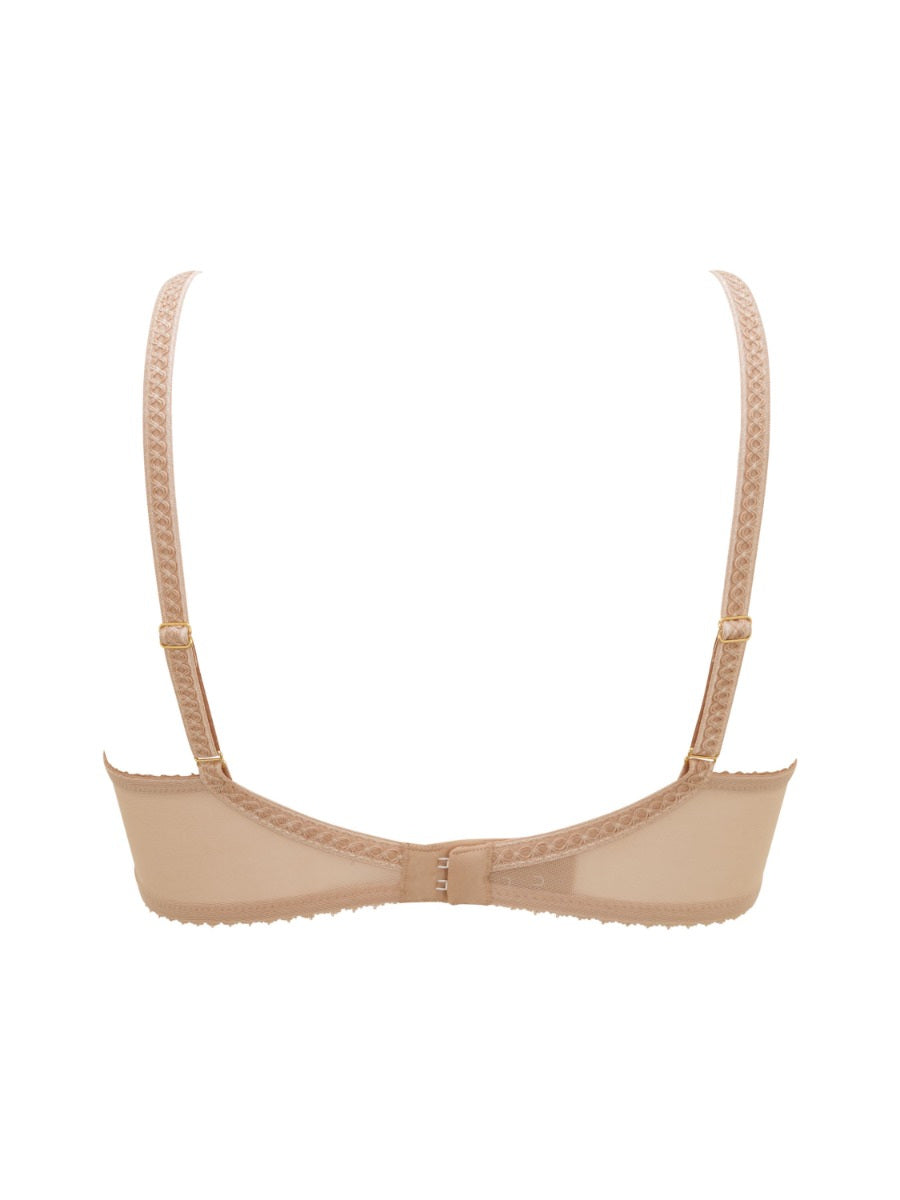 VIP Fleur D'Or Demi Balconette Bra in Gold - Gossard