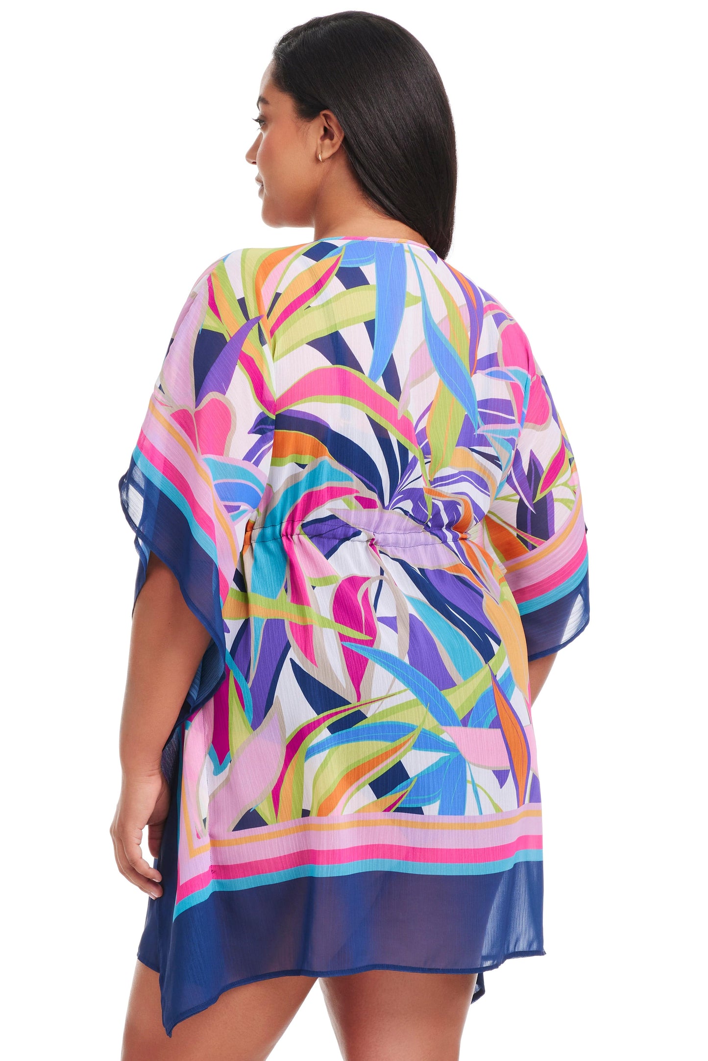 Living Color Caftan In Multi - BLEU