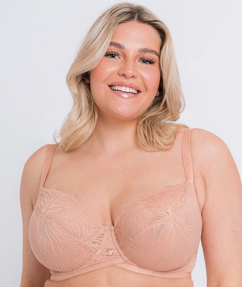 Lace Daze Balcony Bra In Latte - Curvy Kate - BraTopia