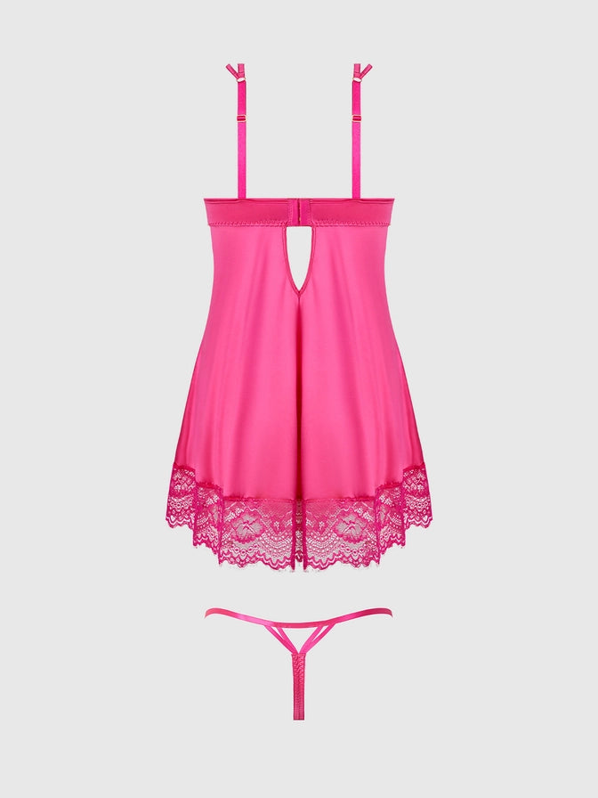 Issadora Babydoll In Pink Dragon - House of Desire - BraTopia