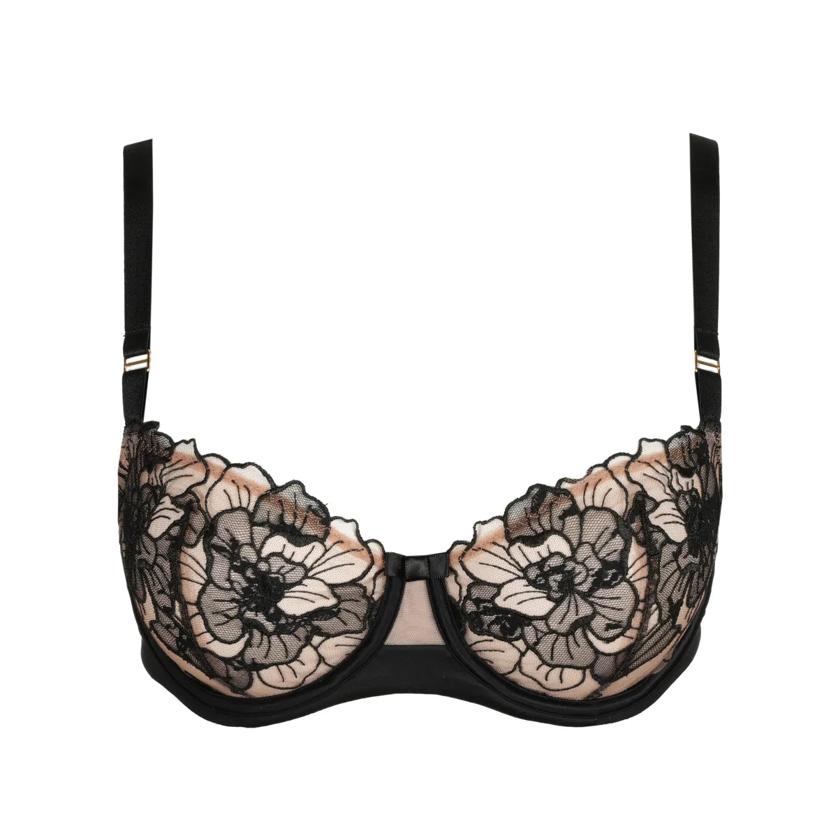 Sancha Balcony Vertical Seam Bra In Black - Marie Jo - BraTopia