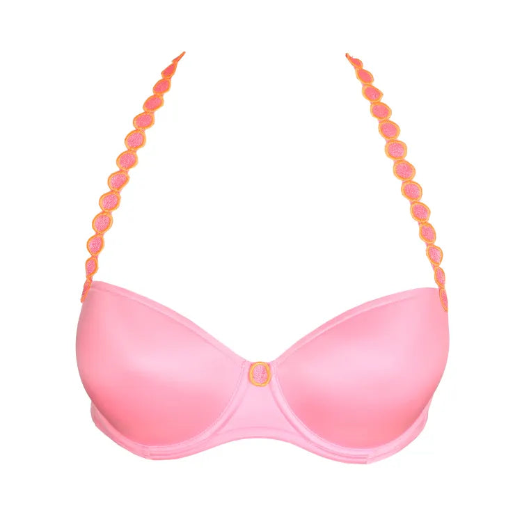 Tom Padded Balcony Bra In Happy Pink - Marie Jo - BraTopia