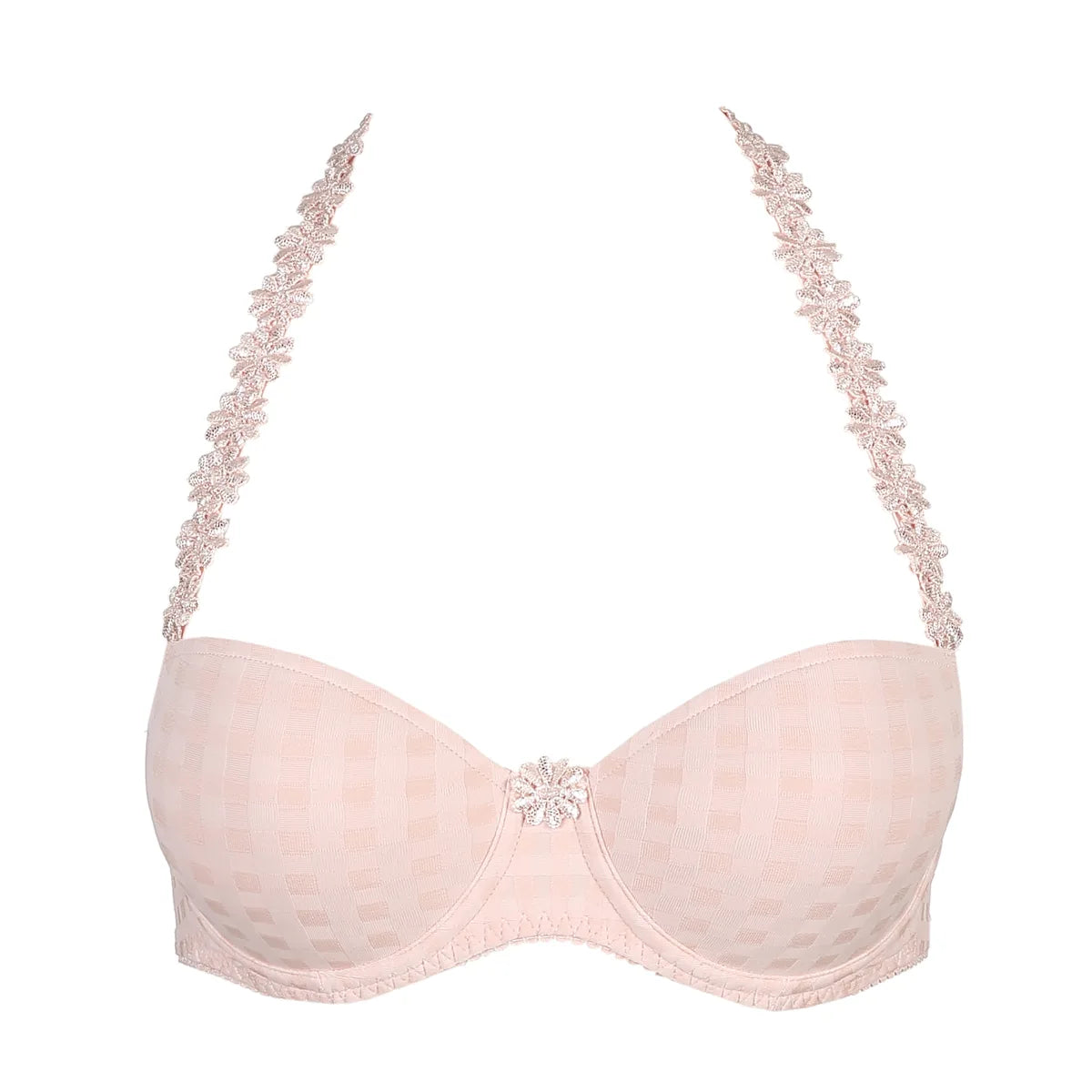 Avero Padded Balcony Bra In Pearly Pink - Marie Jo - BraTopia