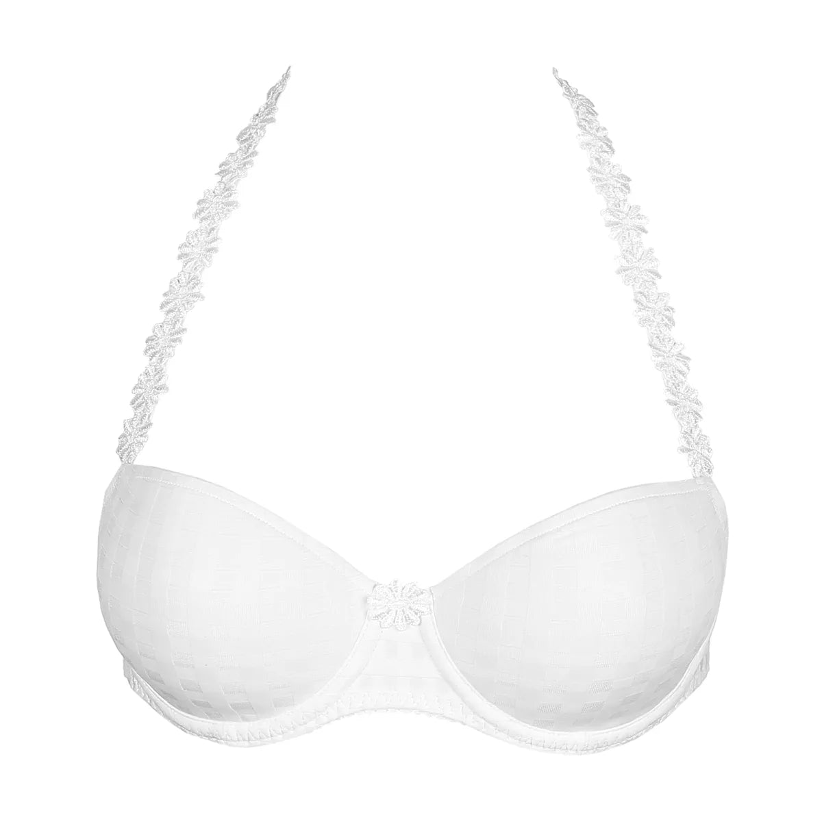 Avero Padded Balcony Bra In White - Marie Jo - BraTopia