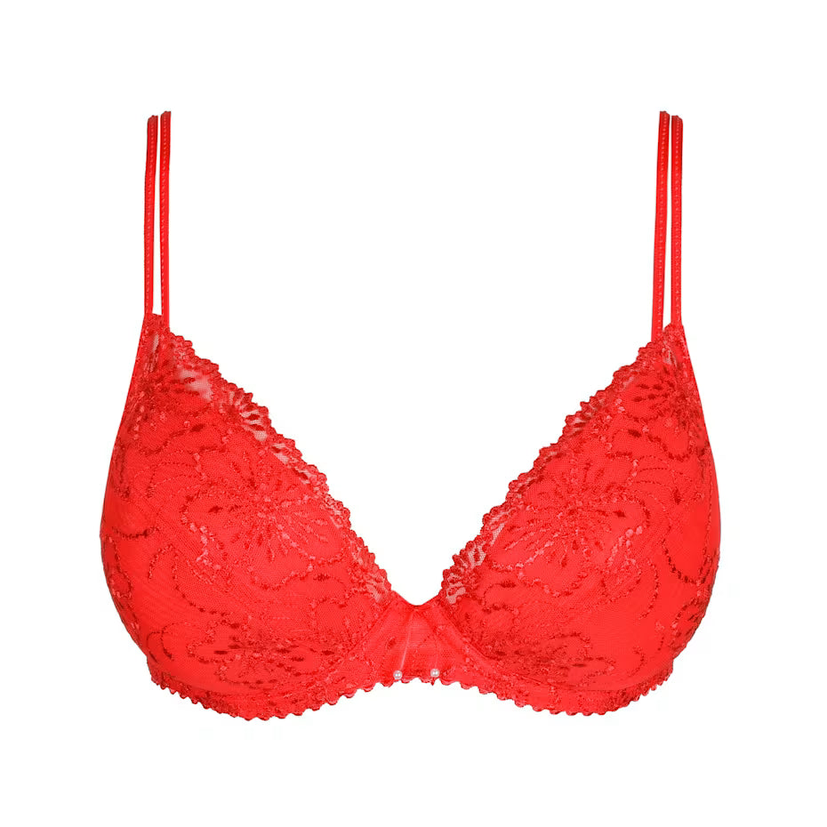 Jane Push Up Bra In True Red - Marie Jo