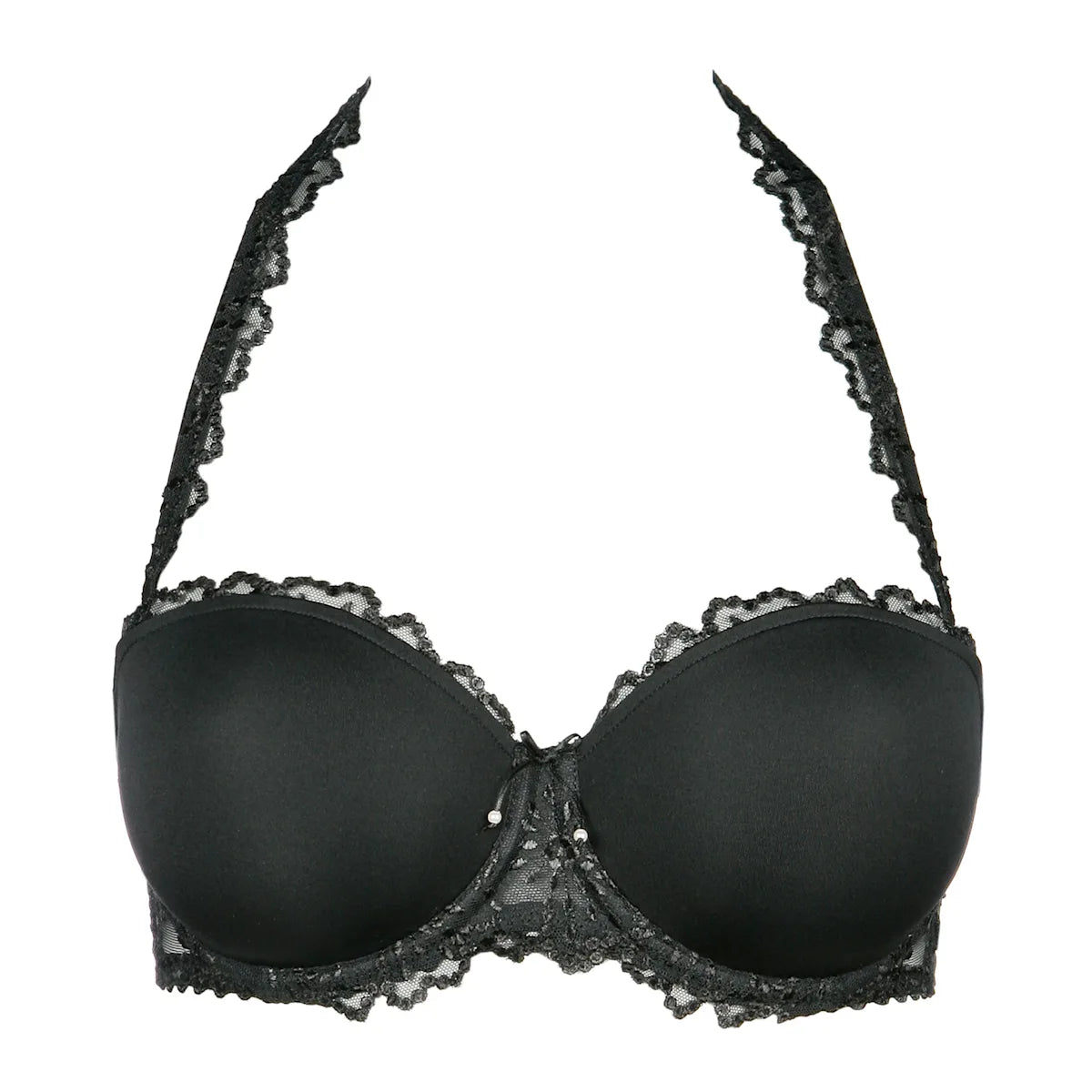 Jane Padded Strapless Bra In Black - Marie Jo