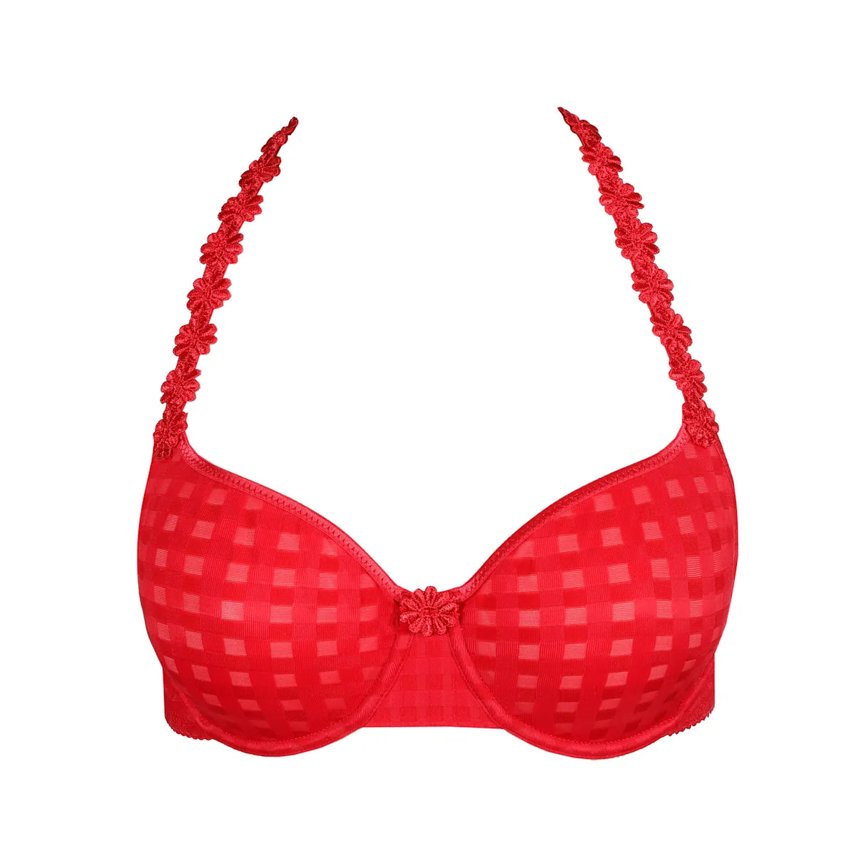 Avero Non Padded Full Cup Seamless Bra In Scarlet - Marie Jo - BraTopia