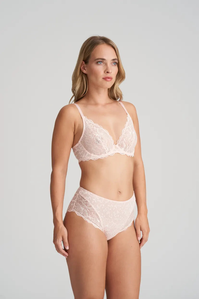 Manyla Plunge Bra In Pearly Pink - Marie Jo