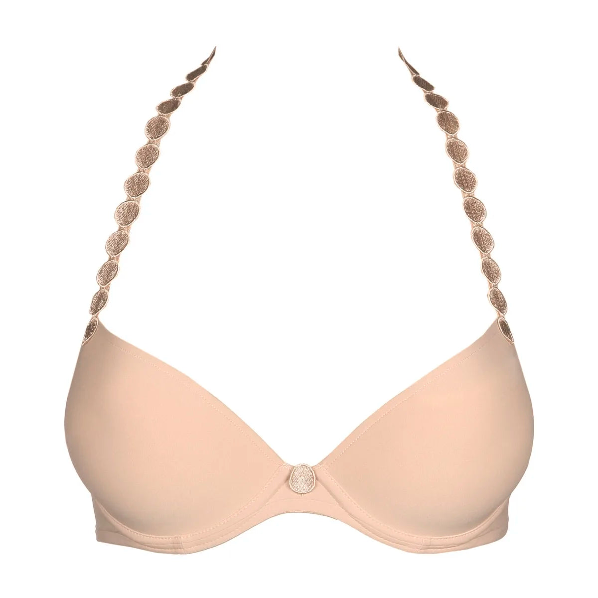 Tom Padded Plunge Bra In Caffe Latte - Marie Jo - BraTopia