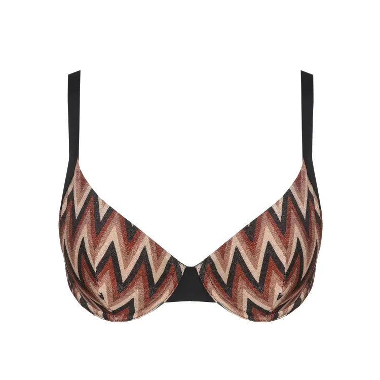 Su Ana Plunge Bikini Top In Miramar - Marie Jo - BraTopia
