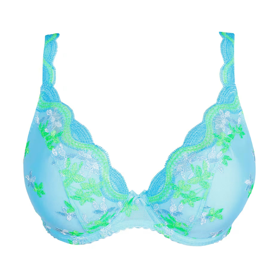 Cala Luna Half Padded Plunge Bra in Ice Cream - Prima Donna