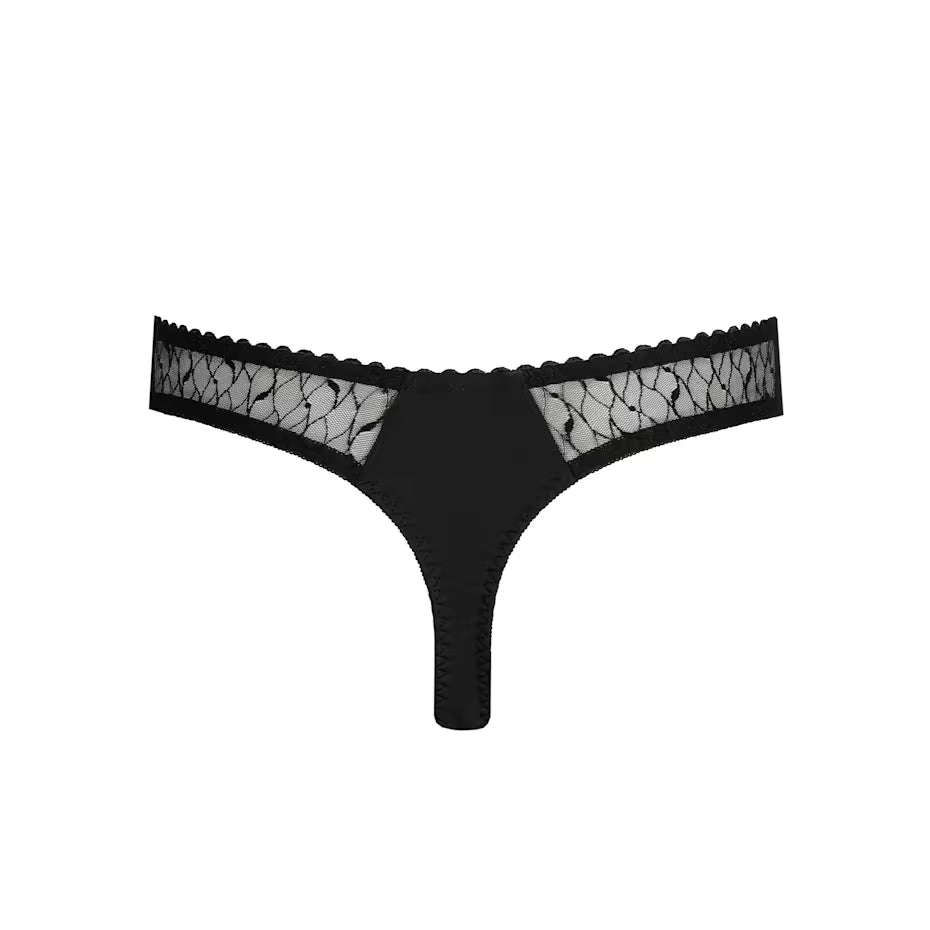 Naica Thong in Black - Prima Donna