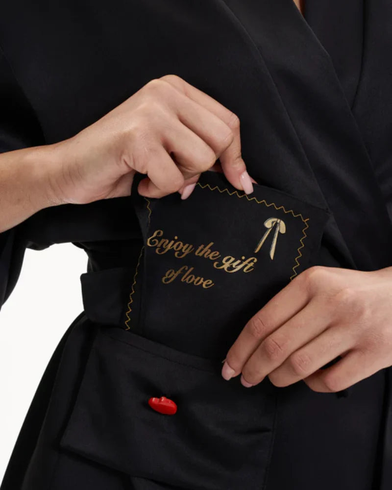 Love Letter Cover Up In Black - Rya - BraTopia