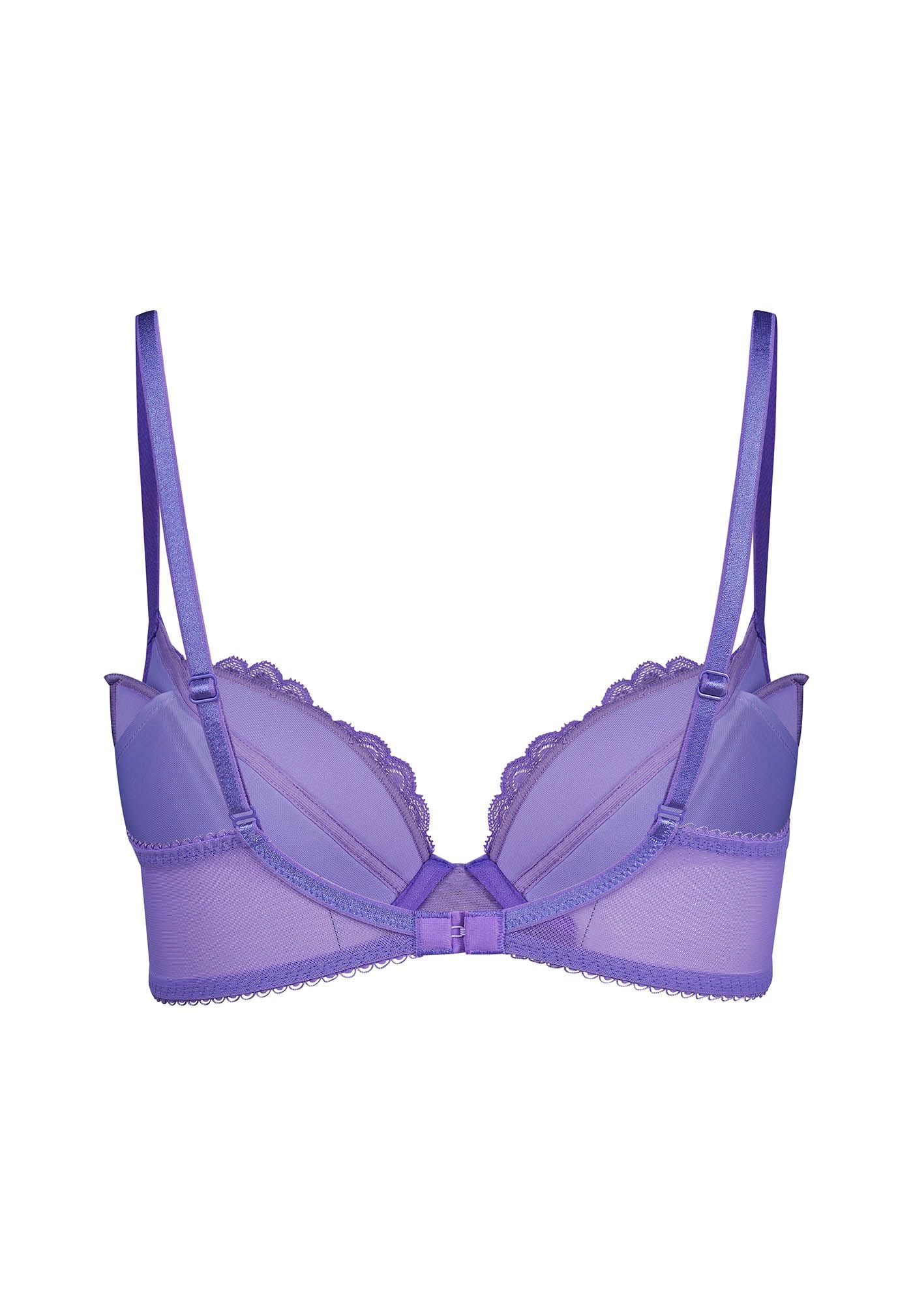 Superboost Lace Padded Plunge Bra In Purple Hebe - Gossard