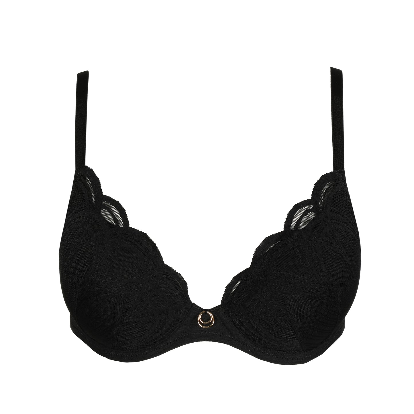 Cathia Padded Heartshape Bra In Black - Marie Jo - BraTopia
