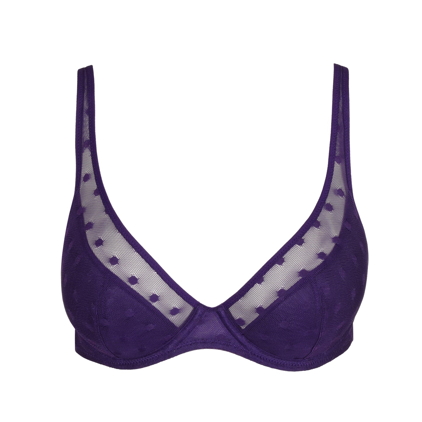 Tulio Half Padded Plunge Bra In Majestic Purple - Marie Jo - BraTopia