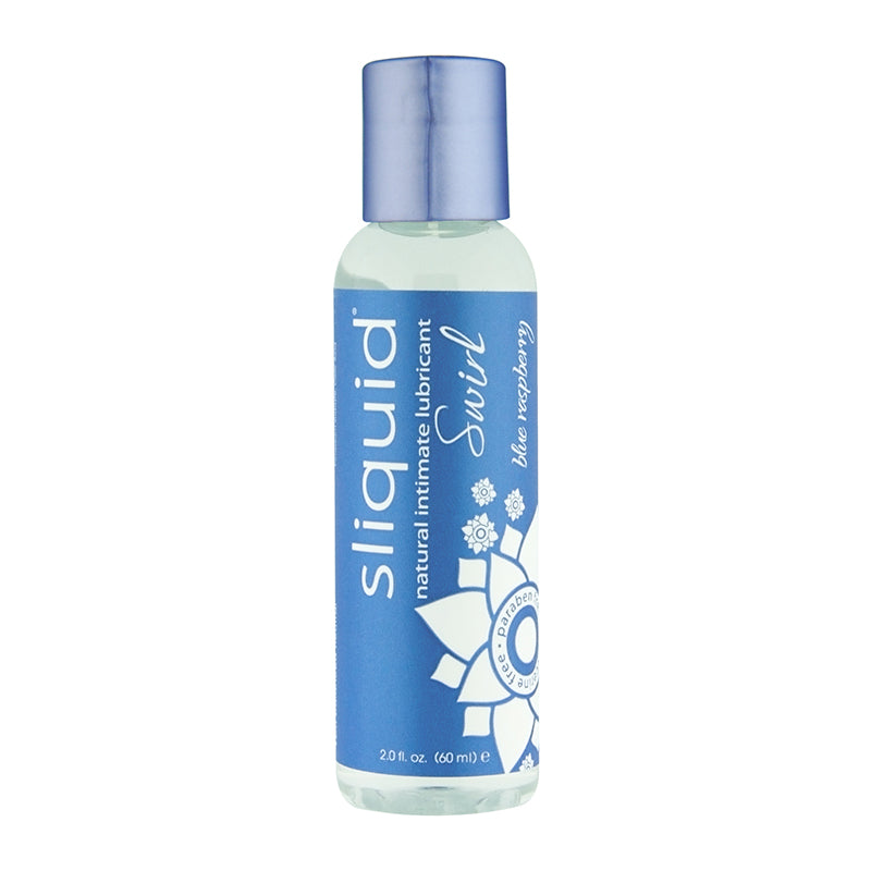 Natural Swirl Intimate Lubricant 60 ml Blue Raspberry - Sliquid - BraTopia