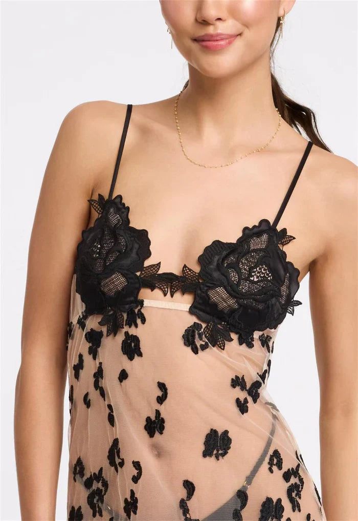 Kiki Gown In Black - Rya