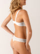 Cassiopee Thong in White - Empreinte