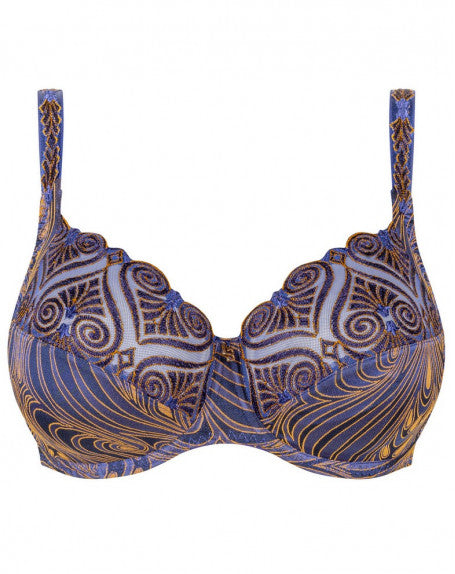 Hermione Underwired Bra In Bleu Solitaire - Louisa Bracq - BraTopia